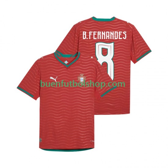 Camiseta de Fútbol Portugal Bruno Fernandes 8 World Cup 2026 Primera Equipación Manga Corta Hombre