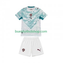 Camiseta de Fútbol Portugal World Cup 2026 Segunda Equipación Manga Corta Niño