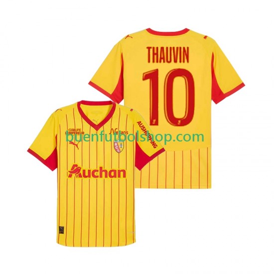 Camiseta de Fútbol RC Lens Florian Thauvin 10 2025-2026 Primera Equipación Manga Corta Hombre
