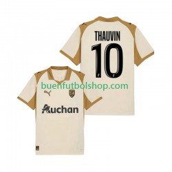 Camiseta de Fútbol RC Lens Florian Thauvin 10 2025-2026 Tercera Equipación Manga Corta Hombre