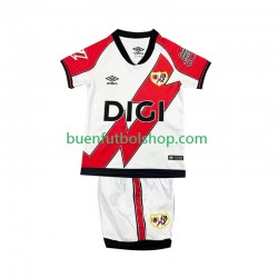 Camiseta de Fútbol Rayo Vallecano 2025-2026 Primera Equipación Manga Corta Niño
