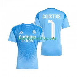 Camiseta de Fútbol Real Madrid Portero Thibaut Courtois 1 2025-2026 Primera Equipación Manga Corta Hombre