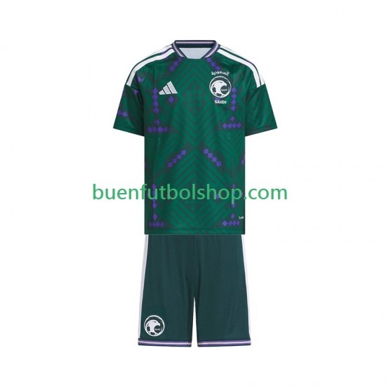 Camiseta de Fútbol Arabia Saudita World Cup 2026 Primera Equipación Manga Corta Niño