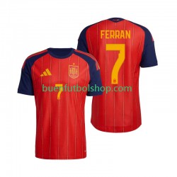 Camiseta de Fútbol España Ferran Torres 7 World Cup 2026 Primera Equipación Manga Corta Hombre