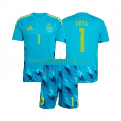 Camiseta de Fútbol España Portero David Raya 1 World Cup 2026 Primera Equipación Manga Corta Niño