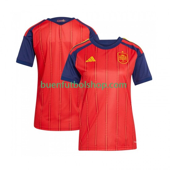 Camiseta de Fútbol España World Cup 2026 Primera Equipación Manga Corta para Mujer