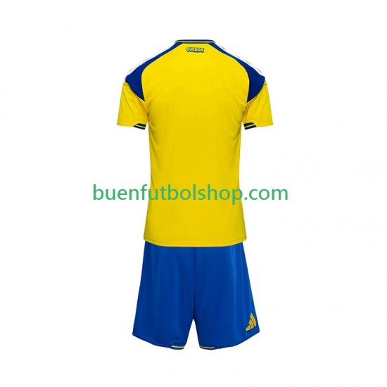Camiseta de Fútbol Suecia 2026 Primera Equipación Manga Corta Niño