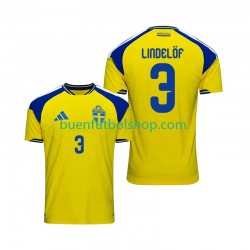 Camiseta de Fútbol Suecia Victor Lindelof 3 2026 Primera Equipación Manga Corta Hombre