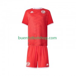 Camiseta de Fútbol Túnez 2025 Primera Equipación Manga Corta Niño