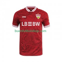 Camiseta de Fútbol VfB Stuttgart 2025-2026 Segunda Equipación Manga Corta Hombre