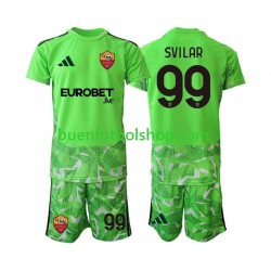 Camiseta de Fútbol AS Roma Portero Mile Svilar 99 2026-2027 Primera Equipación Manga Corta Niño