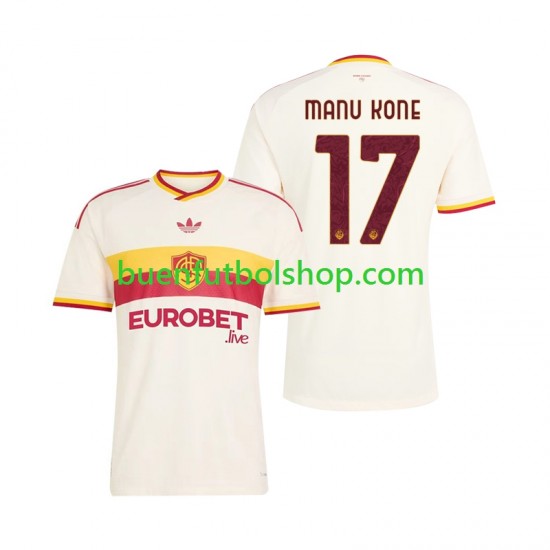 Camiseta de Fútbol AS Roma Manu Kone 17 2026-2027 Segunda Equipación Manga Corta Hombre