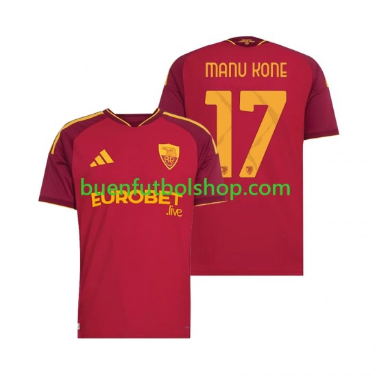 Camiseta de Fútbol AS Roma Manu Kone 17 2026-2027 Primera Equipación Manga Corta Hombre