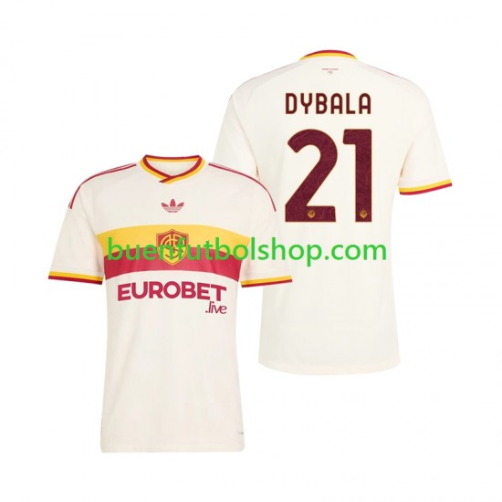 Camiseta de Fútbol AS Roma Paulo Dybala 21 2026-2027 Segunda Equipación Manga Corta Hombre