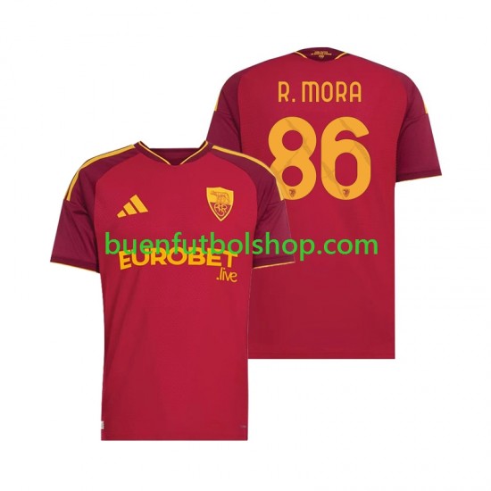 Camiseta de Fútbol AS Roma Rodrigo Mora 86 2026-2027 Primera Equipación Manga Corta Hombre