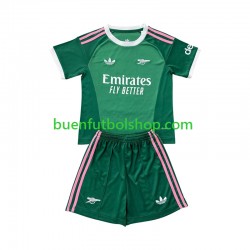 Camiseta de Fútbol Arsenal Portero 2026-2027 Tercera Equipación Manga Corta Niño