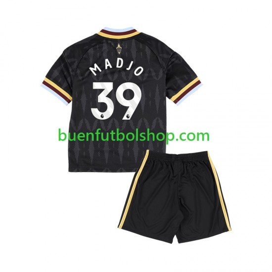 Camiseta de Fútbol Aston Villa Brian Madjo 39 2026-2027 Segunda Equipación Manga Corta Niño