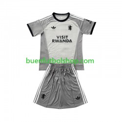 Camiseta de Fútbol Aston Villa Portero 2026-2027 Cuarta Equipación Manga Corta Niño
