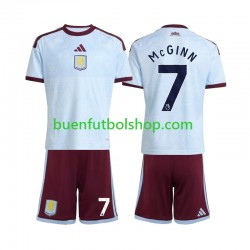 Camiseta de Fútbol Aston Villa John McGinn 7 2026-2027 Tercera Equipación Manga Corta Niño