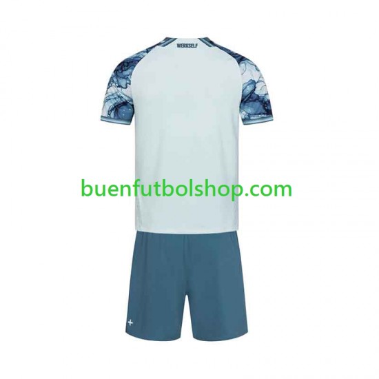 Camiseta de Fútbol Bayer 04 Leverkusen 2026-2027 Segunda Equipación Manga Corta Niño
