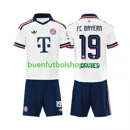 Camiseta de Fútbol Bayern de Múnich Alphonso Davies 19 2026-2027 Segunda Equipación Manga Corta Niño