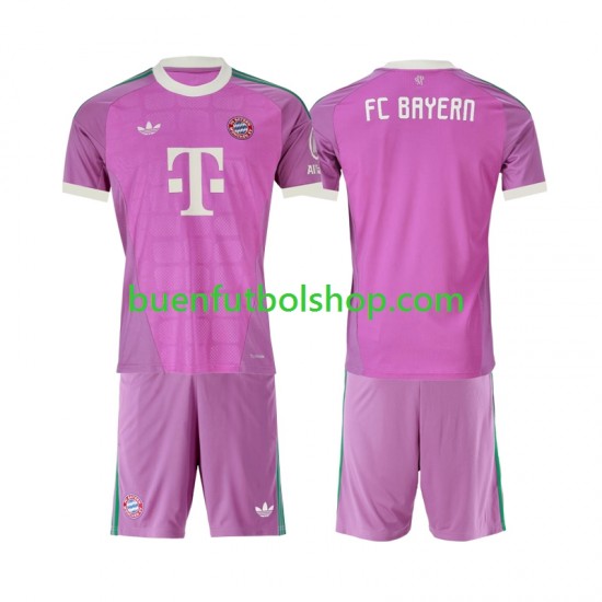 Camiseta de Fútbol Bayern de Múnich Portero 2026-2027 Tercera Equipación Manga Corta Niño