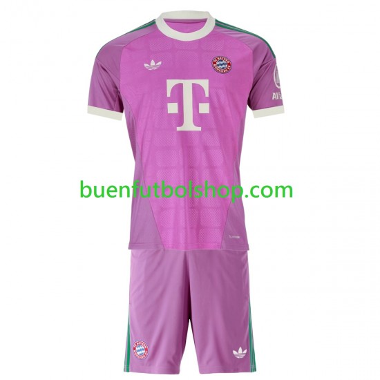 Camiseta de Fútbol Bayern de Múnich Portero 2026-2027 Tercera Equipación Manga Corta Niño