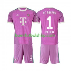 Camiseta de Fútbol Bayern de Múnich Portero Manuel Neuer 1 2026-2027 Tercera Equipación Manga Corta Niño