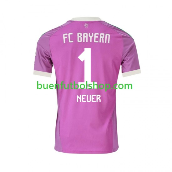 Camiseta de Fútbol Bayern de Múnich Portero Manuel Neuer 1 2026-2027 Tercera Equipación Manga Corta Hombre