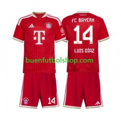 Camiseta de Fútbol Bayern de Múnich Luis Diaz 14 2026-2027 Primera Equipación Manga Corta Niño