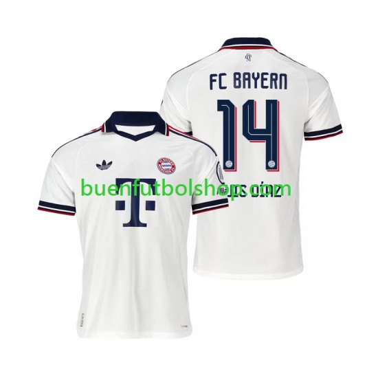 Camiseta de Fútbol Bayern de Múnich Luis Diaz 14 2026-2027 Segunda Equipación Manga Corta Hombre
