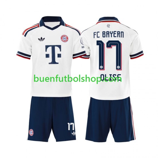 Camiseta de Fútbol Bayern de Múnich Michael Olise 17 2026-2027 Segunda Equipación Manga Corta Niño