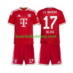 Camiseta de Fútbol Bayern de Múnich Michael Olise 17 2026-2027 Primera Equipación Manga Corta Niño