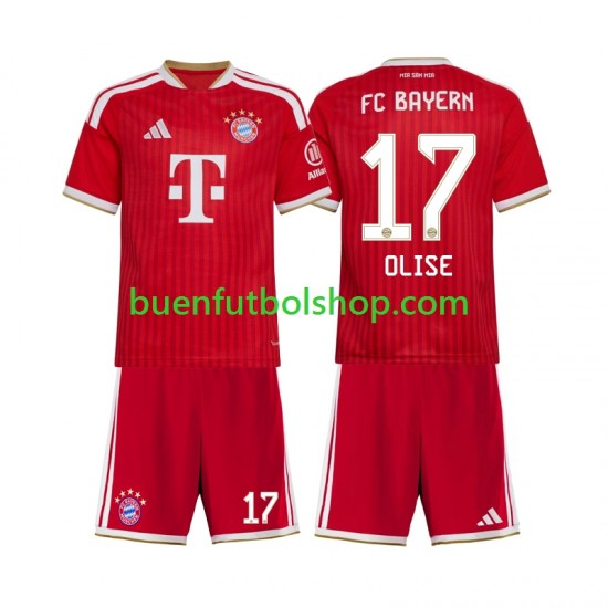 Camiseta de Fútbol Bayern de Múnich Michael Olise 17 2026-2027 Primera Equipación Manga Corta Niño