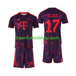 Camiseta de Fútbol Bayern de Múnich Michael Olise 17 2026-2027 Tercera Equipación Manga Corta Niño Camiseta de Fútbol Bayern de Múnich Michael Olise 17 2026-2027 Tercera Equipación Manga Corta Niño