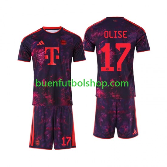 Camiseta de Fútbol Bayern de Múnich Michael Olise 17 2026-2027 Tercera Equipación Manga Corta Niño