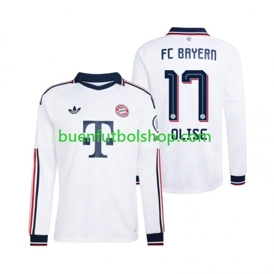 Camiseta de Fútbol Bayern de Múnich Michael Olise 17 2026-2027 Segunda Equipación Manga Larga Hombre