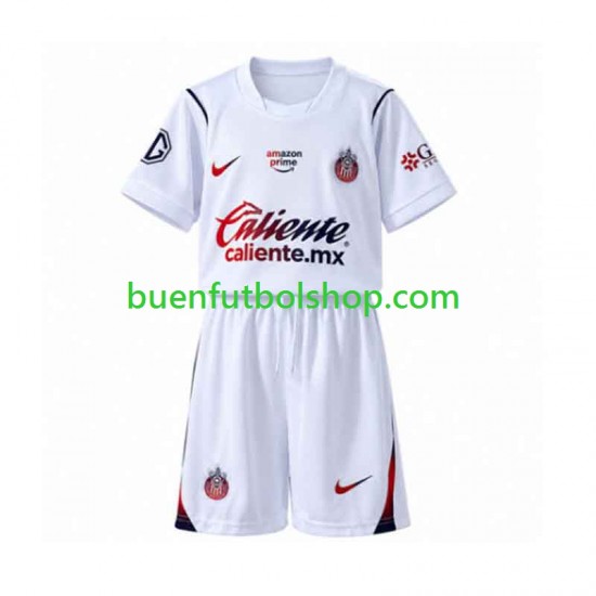 Camiseta de Fútbol CD Guadalajara 2026-2027 Segunda Equipación Manga Corta Niño