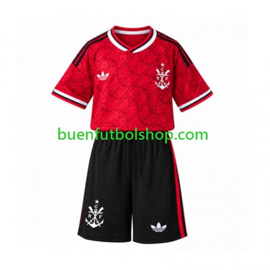 Camiseta de Fútbol CR Flamengo 2026-2027 Tercera Equipación Manga Corta Niño