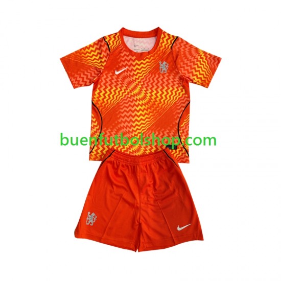 Camiseta de Fútbol Chelsea Portero 2026-2027 Segunda Equipación Manga Corta Niño
