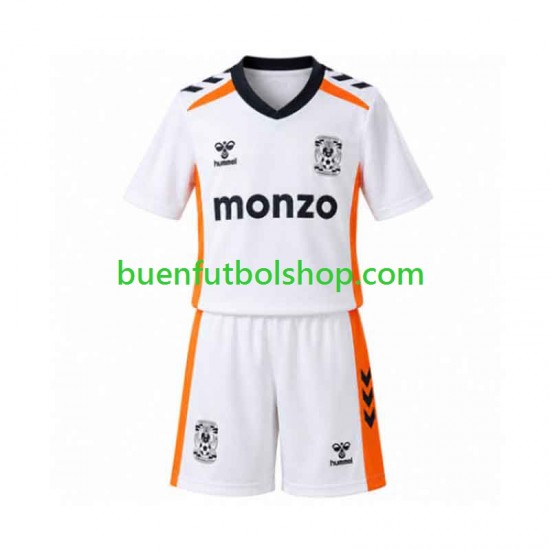 Camiseta de Fútbol Coventry City 2026-2027 Segunda Equipación Manga Corta Niño