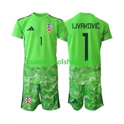 Camiseta de Fútbol Croacia Portero Dominik Livakovic 25 2026-2027 Primera Equipación Manga Corta Niño
