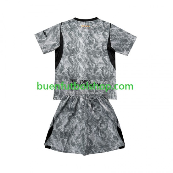 Camiseta de Fútbol FC Barcelona Portero 2026-2027 Segunda Equipación Manga Corta Niño