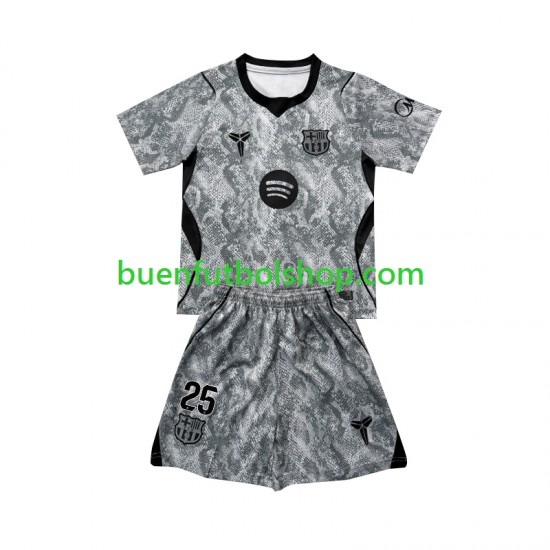 Camiseta de Fútbol FC Barcelona Portero Dominik Livakovic 25 2026-2027 Segunda Equipación Manga Corta Niño