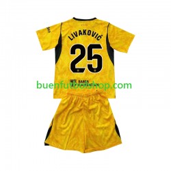 Camiseta de Fútbol FC Barcelona Portero Dominik Livakovic 25 2026-2027 Cuarta Equipación Manga Corta Niño