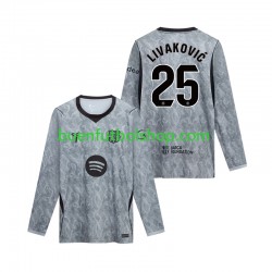 Camiseta de Fútbol FC Barcelona Portero Dominik Livakovic 25 2026-2027 Segunda Equipación Manga Larga Hombre
