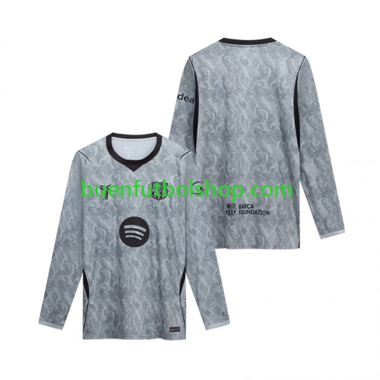 Camiseta de Fútbol FC Barcelona Portero 2026-2027 Segunda Equipación Manga Larga Hombre