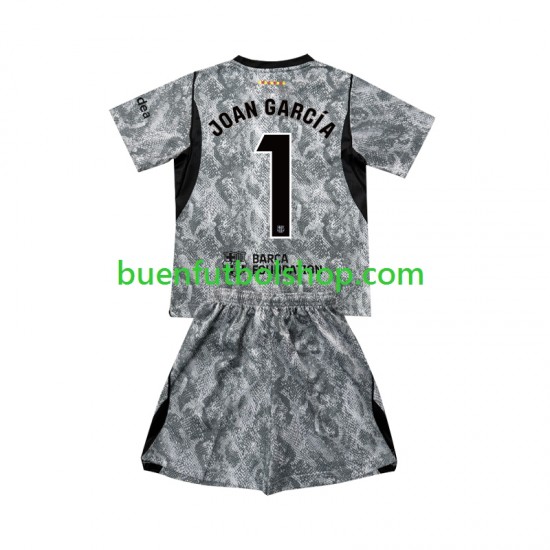 Camiseta de Fútbol FC Barcelona Portero Joan Garcia 1 2026-2027 Segunda Equipación Manga Corta Niño