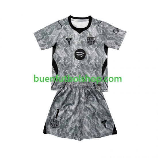 Camiseta de Fútbol FC Barcelona Portero Joan Garcia 1 2026-2027 Segunda Equipación Manga Corta Niño