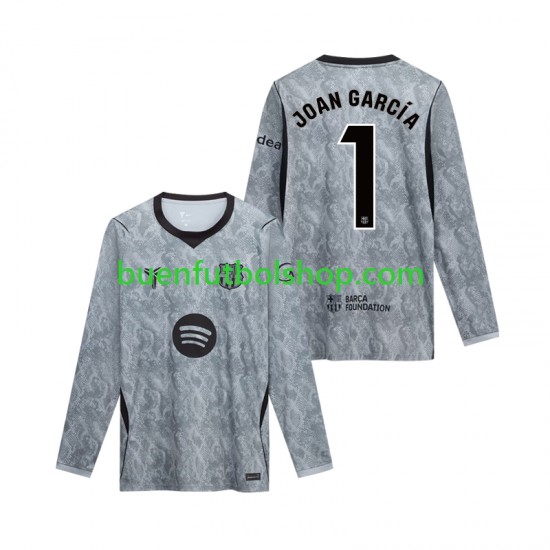 Camiseta de Fútbol FC Barcelona Portero Joan Garcia 1 2026-2027 Segunda Equipación Manga Larga Hombre